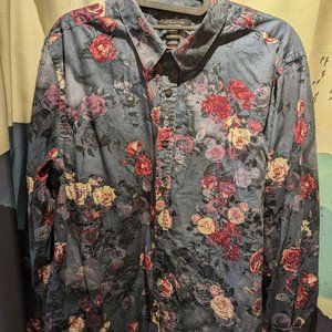 Floral Long Sleeve Button Down
